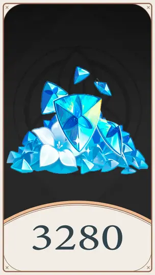 3280 кристаллов